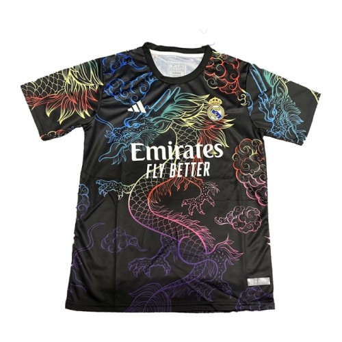 Fotbalový Dres Real Madrid Dragon 2024-25 Černá Fotbalový Dres Real Madrid Dragon 2024-25 Černá